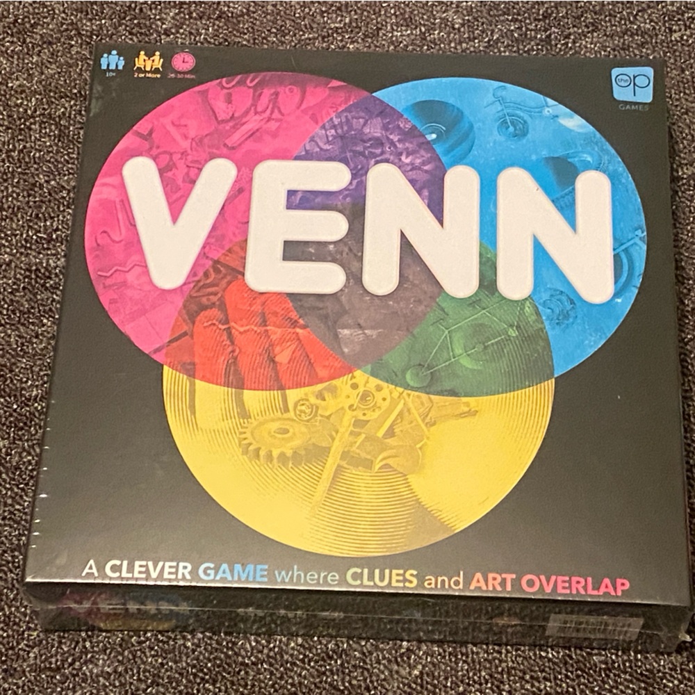 Venn A Clever Board Game Where Clues And Art Overlap OP Games NEW Sealed